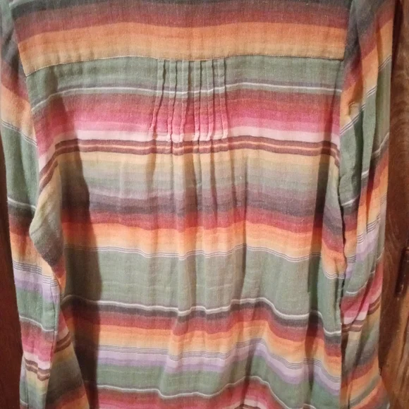 Tasha Polizzi Multicolor Striped Button Down Shirt - Picture 4 of 12